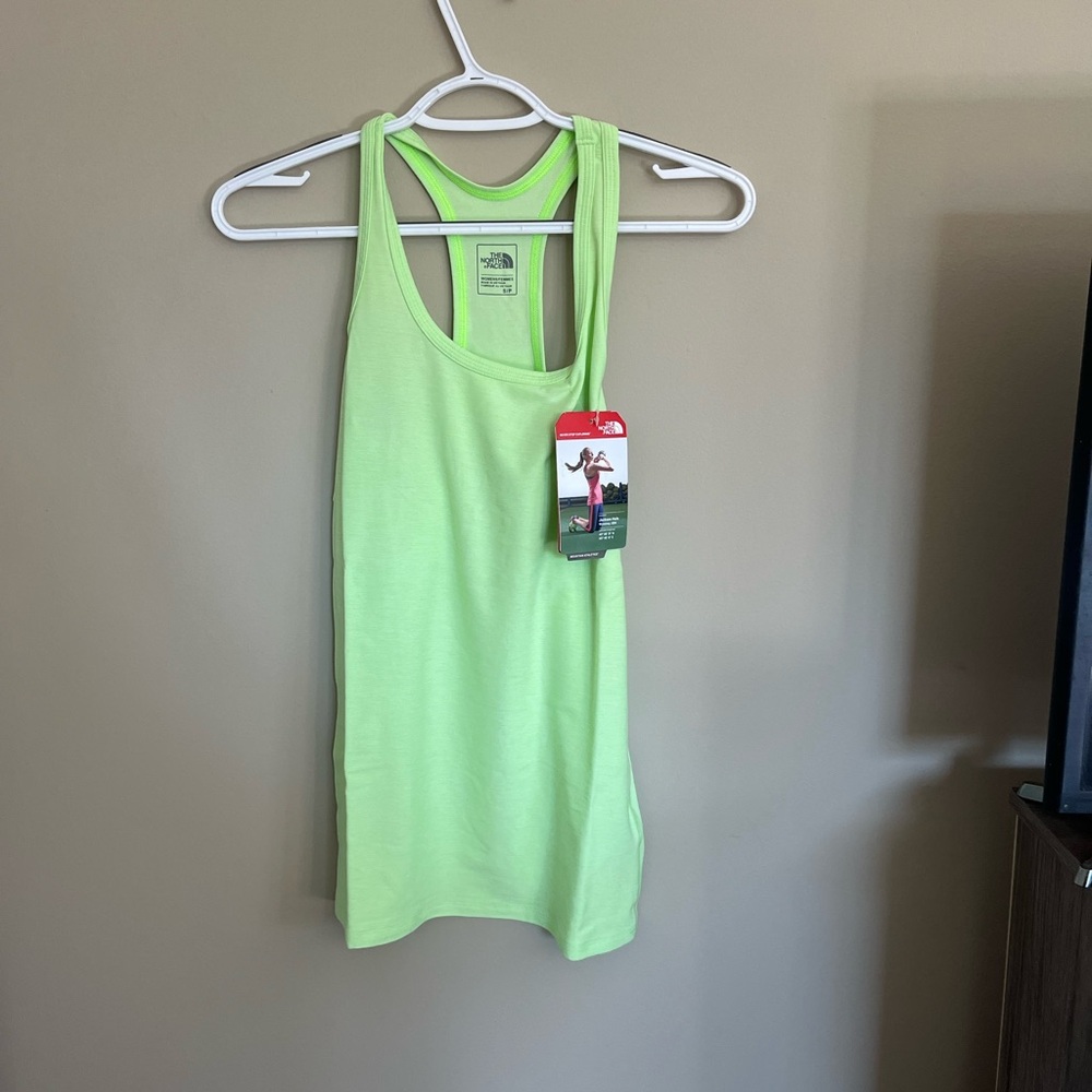 Women’s The North Face Mountain Athletics Lime Green Tank - NEW With Tags